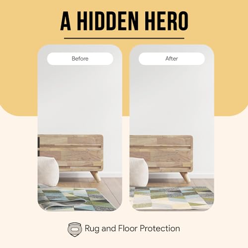 Non Slip Area Rug Gripper 5x7 Feet, Rug Gripper for Hardwood Floors, Laminate, Vinyl, Stone &amp; Tile, Anti Slip Area Rug Pad for Under Rugs