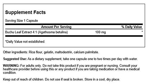 Swanson Full Spectrum Buchu Leaf 4:1 Extract 100 Millig