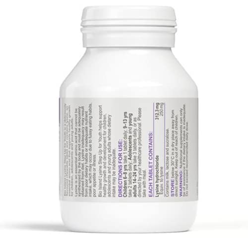 Bio Island Lysine Step Up for Youth 60 Chewable Tablets