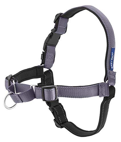 Easy Walk Deluxe Dog Harness, No Pull Dog Harness – Perfect for Leash &amp; Harness Training – Stops Pets from Pulling and Choking on Walks – Large, Steel