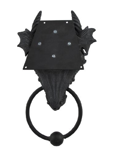 Gothic Dragon Door Knocker Cast Iron Finish
