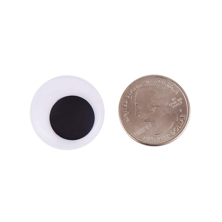 DECORA 500 Pieces 25mm Plastic Wiggle Eyes Self-adhesiv