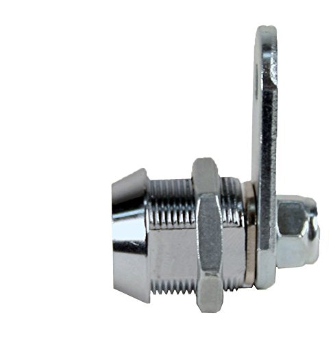 Security 2400AXS-KA Tubular Cam Lock with 3/8 Cylinder and Chrome Finish, Keyed Alike