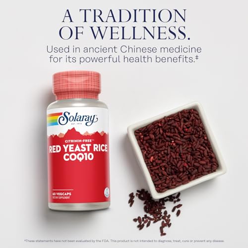 Red Yeast Rice Plus CoQ-10 &amp; No-Flush Niacin Vitamin B-3, Healthy Heart &amp; Cardiovascular Support, Non-Irradiated &amp; Citrinin Free, 60 Day Money Back Guarantee, 60 Servings, 60 VegCaps