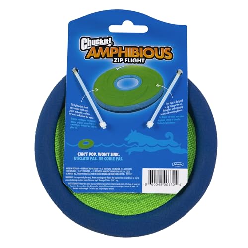 Zipflight Flying Disc Dog Toy, Small (6), Orange And Blue