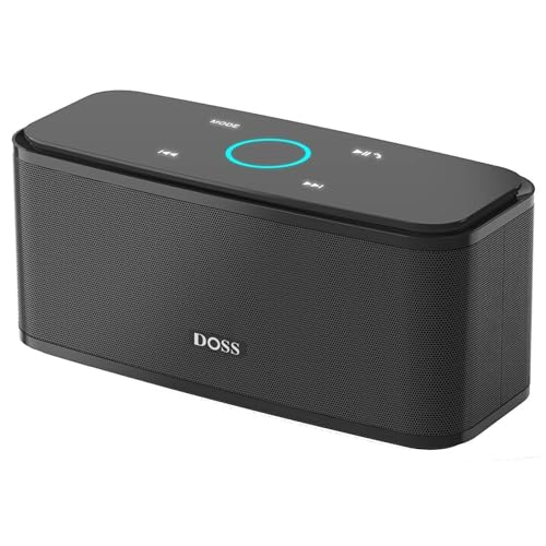 SoundBox Touch Wireless Bluetooth Speaker with 12W HD Sound and Bass, IPX5 Waterproof, 20H Playtime, Touch Control, Bluetooth 5.0, Handsfree, Speaker for Office, Home, Outdoor, Travel-Upgraded
