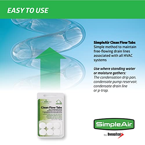 SimpleAir SACF Drain Line Clean Flow Tabs, for AC Units