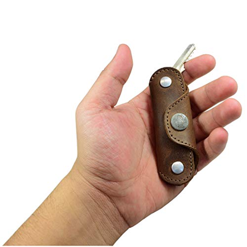 Hide &amp; Drink, Multiple Key Organizer Handmade from Full Grain Leather (Bourbon Brown)