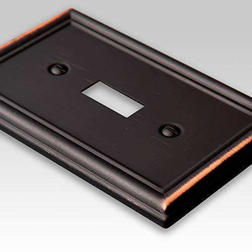 Amerelle 149DDB Chelsea Steel Single Duplex Wallplate, 