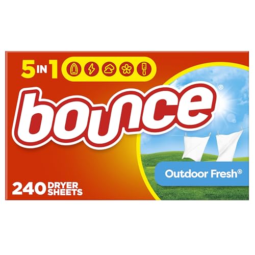 Bounce Dryer Sheets, Outdoor Fresh, 240 Count Laundry F