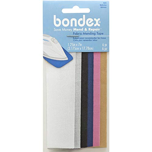 Iron-On Mending Tape 7X1-1/4 6/Pkg-Multi