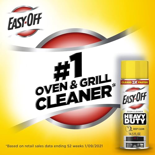 Heavy Duty Oven Cleaner, Destroys Tough Burnt on Food and Grease, Lemon Scent, 14.5 oz Can