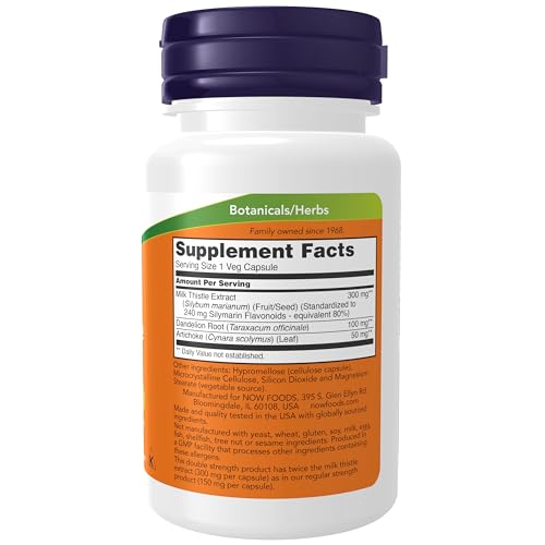NOW Foods Supplements, Silymarin Milk Thistle Extract 3
