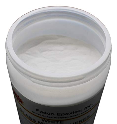 White Glass Microspheres - Filler for Epoxy and Polyester Resin - Quart Tub