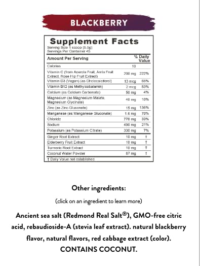 REDMOND Re-Lyte Immunity, Multivitamin Supplement Mix (