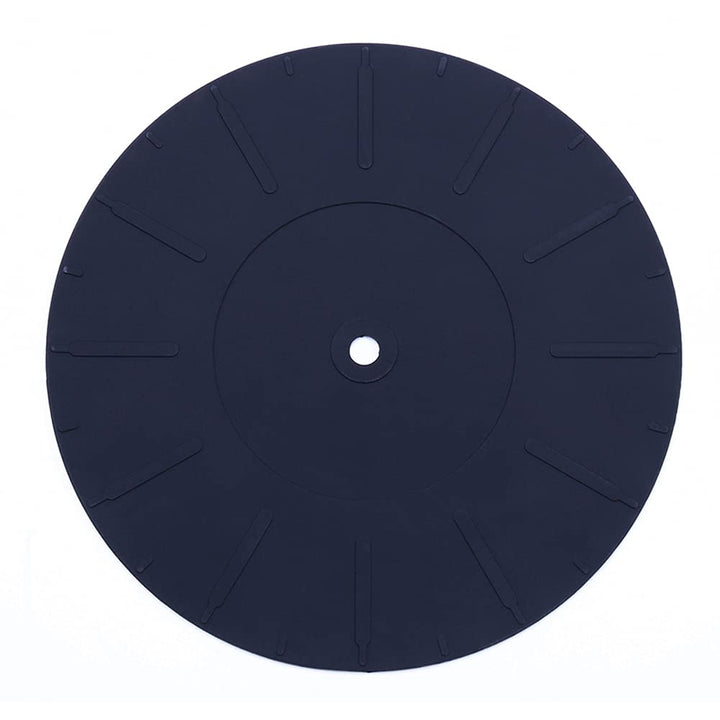 Turntable Platter Mat, 7 Silicone Rubber Slipmat Universal for All Record Suitcase LP Players