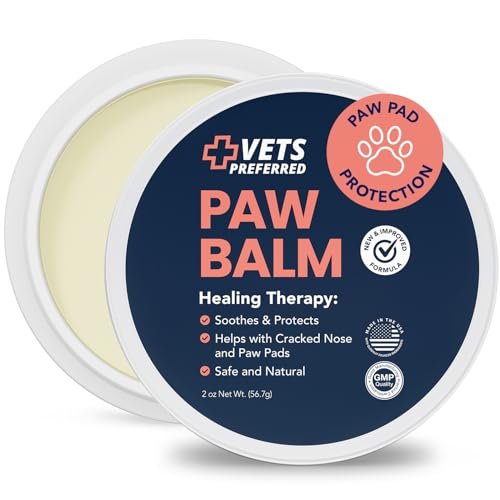 Paw Balm Pad Protector for Dogs – Dog Paw Balm Soother – Heals, Repairs and Moisturizes Dry Noses and Paws – Ideal for Extreme Weather Season Conditions - 2 Oz