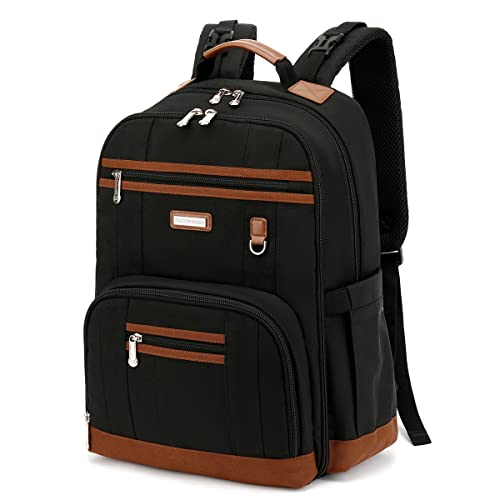 BILLITON AMSHI Diaper Bag, Diaper Bag Backpack for Baby Large Capacity,Baby Bag with Insulated Pockets Multifunctional Diaper Bags for Unisex Waterproof Baby Bags Maternity Bag,Black