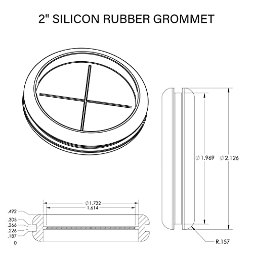 On-Q AC1034 Rubber Grommet for Plastic Enclosures