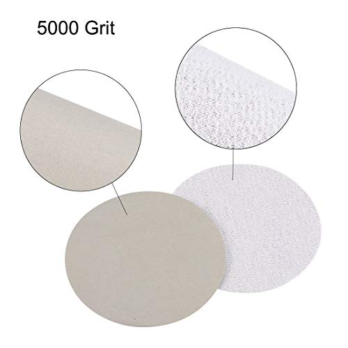 3 Inch Wet Dry Sanding Discs 5000 Grit Hook and Loop Sandpaper Electrostatic Sand Planting Silicon Carbide 30pcs