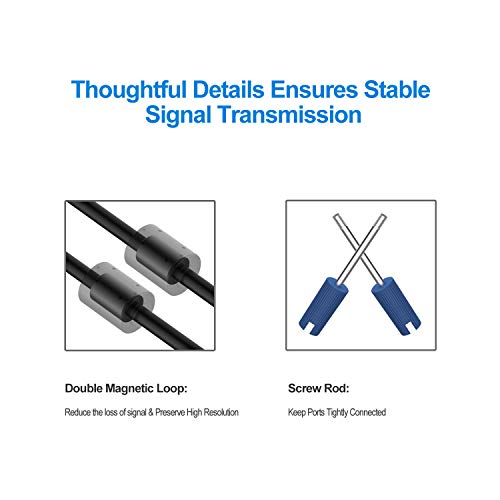 Rankie VGA to VGA Cable, Male to Male Monitor Cable for