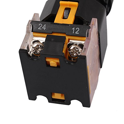a16031500ux1771 LA38-203 AC 400V 10A 2 Position ON/Off Rotary Selector Switch Orange 2 Pcs (Pack of 2)