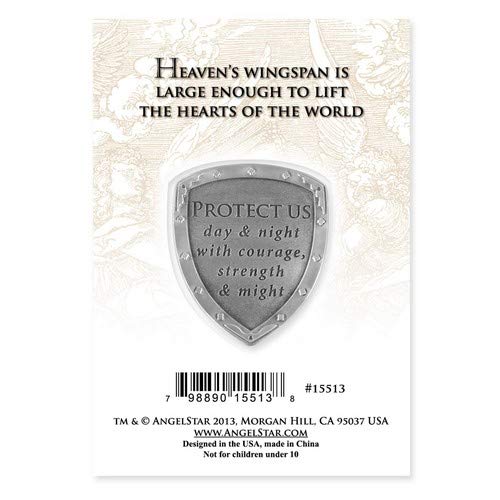 Angelstar 15513 Archangel Pocket Shield Token, 1-1/4 by 1-Inch, Michael