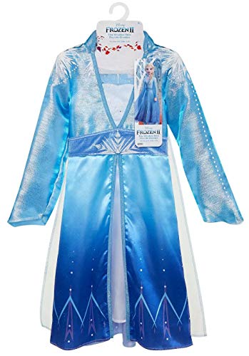2 Elsa Dress Travel Adventure Costume Dress For Girls - Fits Sizes 4-6X, For Ages 3+