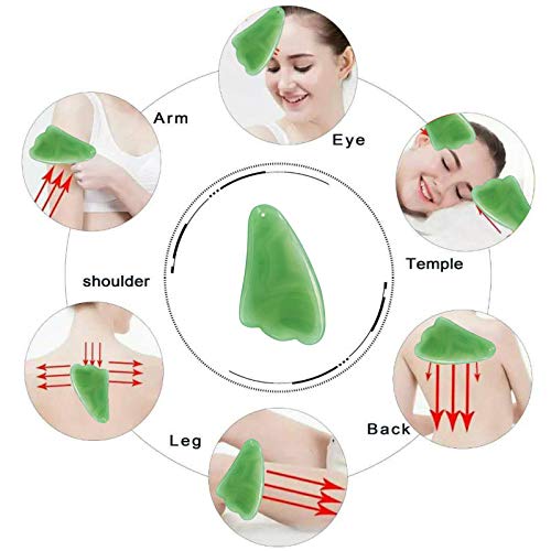 Natural Jade Gua Sha Scraping Massage Tool IASTM Guasha