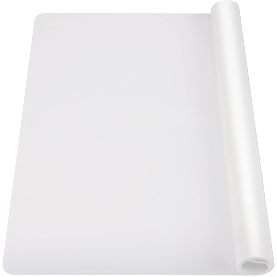25.6x17.7 Inches Silicone Mats for Kitchen Counter, 2MM Thick Extra Large Heat Resistant Bar Mats for Countertop Silicone Mat for Air Fryer, Crafts, Work, Glass Top Stove, Translucent
