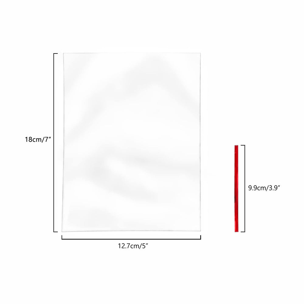 XLSFPY 100PCS Clear Cellophane Bags, 5x7 Small Treat Ba