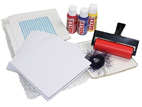 Card Making Kit - Card Printing Kit with 5 X 5 Gel Printing Plate, DIY Cards Kit and Printmaking Supplies, Gel Printing Kit for Card Making, Handmade Card Kit for Kids or Adults