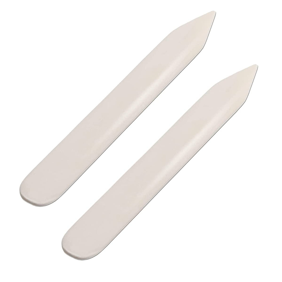 Bone Folder Genuine 2Pcs Cattle Bone Paper Creaser Scrapbooking Tool for DIY Handmade Burnishing Bookbinding Cards and Paper Crafts