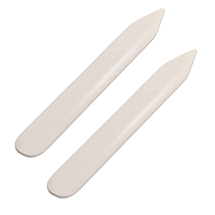 Bone Folder Genuine 2Pcs Cattle Bone Paper Creaser Scrapbooking Tool for DIY Handmade Burnishing Bookbinding Cards and Paper Crafts