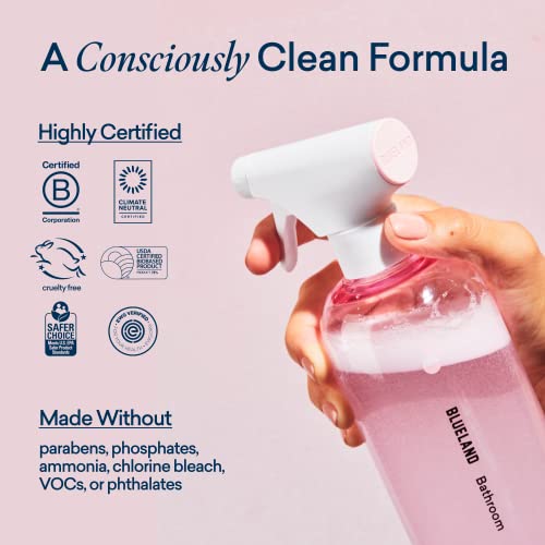 Clean Home Kit (3 Reusable Bottles + 3 Tablet Refills) Natural All Purpose Cleaner for Kitchen and Counters, Bathroom Cleaner for Shower and Sink, and Foaming Hand Soap