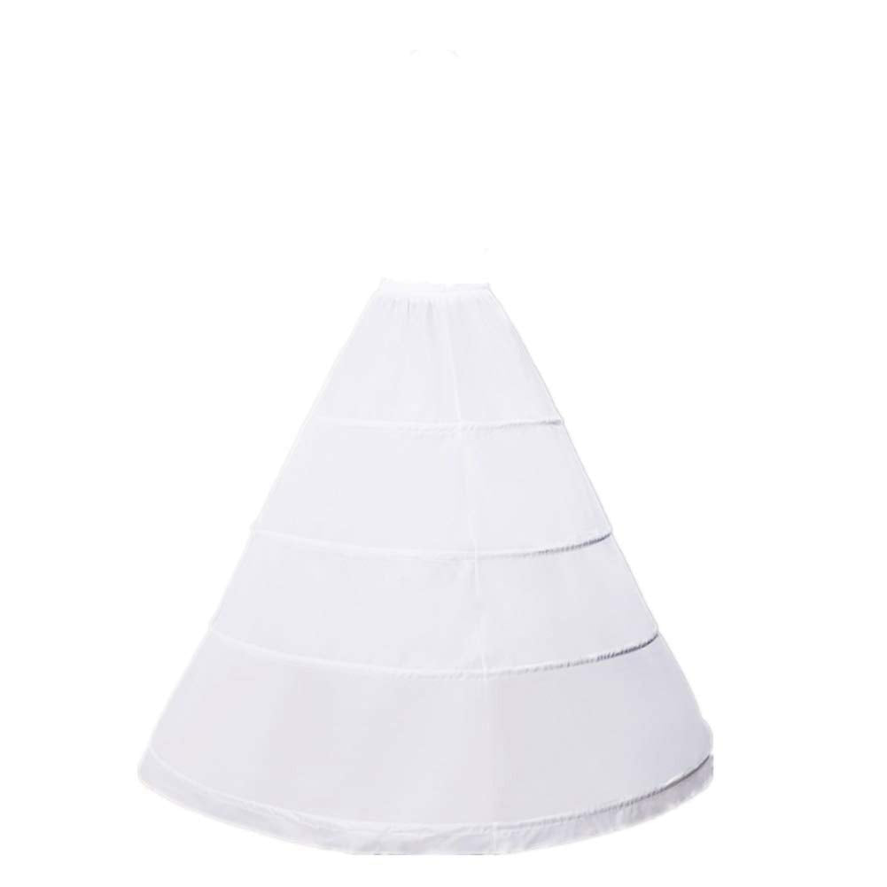 ZLQQ Women&#39;s 4-Hoop A-Line Floor Length Wedding