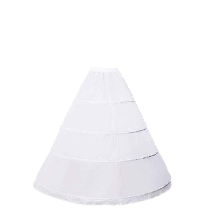 ZLQQ Women&#39;s 4-Hoop A-Line Floor Length Wedding