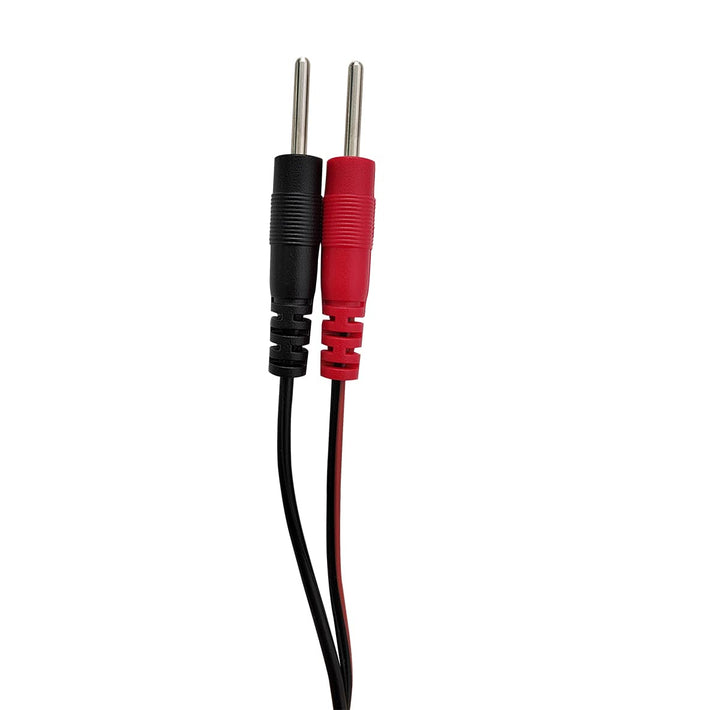 2Pcs/pack Replacement Electrode Lead Wires Connect Cables Pin 2mm For TENS Electronic Therapy Machines