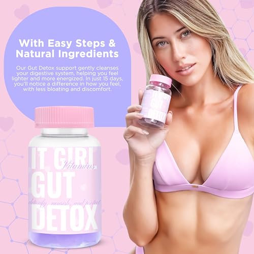 Gut Health Gummies for Women, Vegan Gut Support + Superfood Greens, Digestive Enzymes, Probiotics, 3 Billion CFUs, Organic Detox, Feminine &amp; Hormone Balance, Immunity, Metabolism, Bloat, Multivitamin