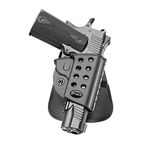 R1911 Evolution Holster Fits 1911 Pistols With Rail, Right Hand with Paddle, Black