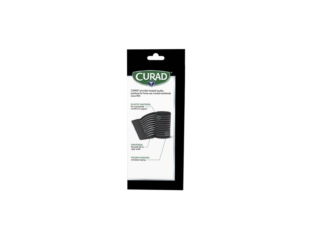 Curad Elastic Figure-Eight Ankle Wrap, Medium