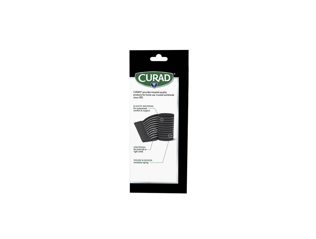 Curad Elastic Figure-Eight Ankle Wrap, Medium