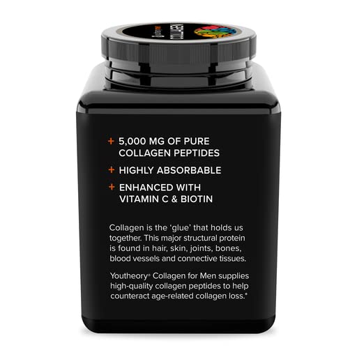 Youtheory Men&#39;s Collagen - 5,000 mg Collagen - 