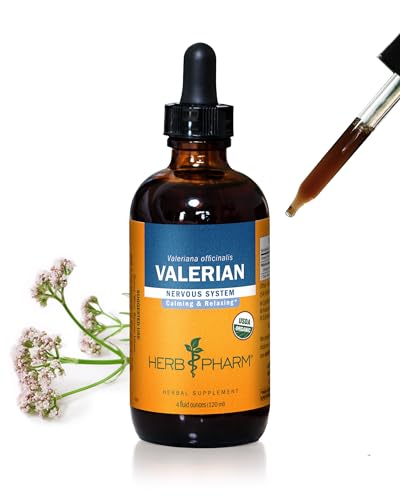 Certified Organic Valerian Root Liquid Extract for Relaxation and Restful Sleep, Organic Cane Alcohol, 4 Ounce