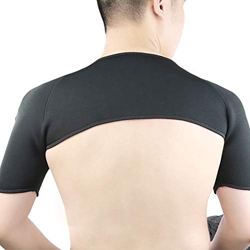 ZJchao Shoulder Rest for Men and Women, Support for Shoulder Breathable Sports Shoulder Pad Warm Elastic Shoulder for Personal (L)
