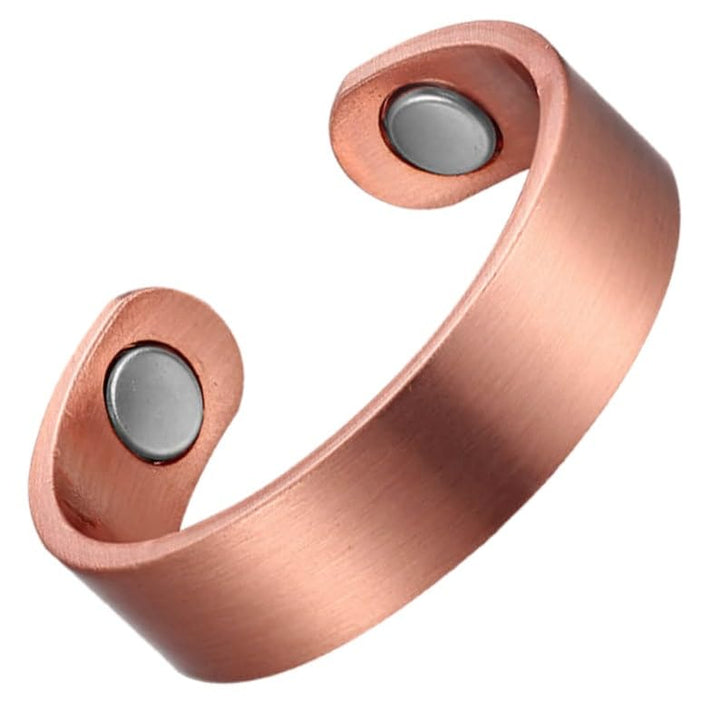 Earth Therapy - Elegant Women or Men's Ring Band in Solid Copper | Magnetic Therapy Ring by Earth Therapy by Earth Therapy