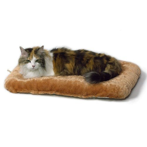 Plush Cat Bed, Fits MidWest Cat Playpen Model 130, Machine Washable, Small, Camel