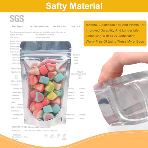SumDirect Reusable Aluminium Foil Zip Lock Stand Up Foo