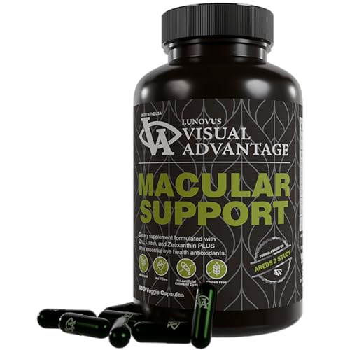 Macular Support Formula for Eye Health - 180 Count - Based on The AREDS 2 Study - for Age Related Macular Eye Health (AMD) - Eye Vitamins