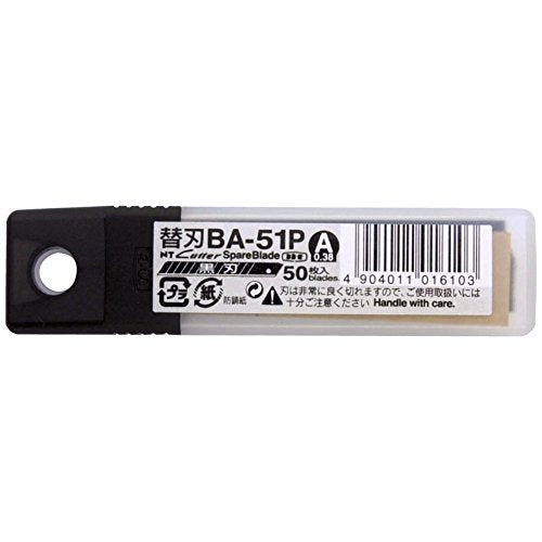 9mm Ex tra-Sharp Black Snap-Off Blades, 50-Blade/Pack, 1 Pack (BA-51P)